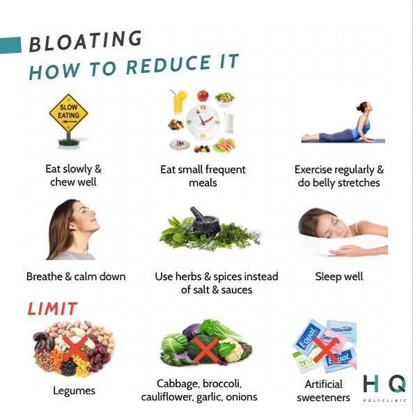 Bloating reduction lifestyle changes